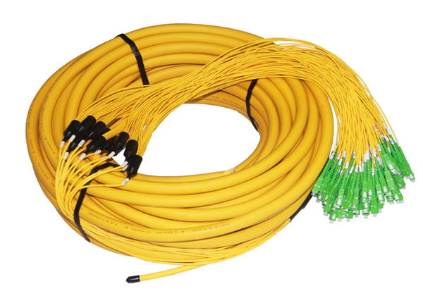 144 Cores SC/APC - SC/APC Pre-terminated Fiber Optical Trunk Cables, Breakout / Fanout Type